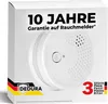 The image shows the retail packaging of a smoke detector set. Produktbild-Vorschau