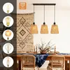 ZMH Hängelampe Boho Pendelleuchte Rattan 3 Flammig Produktbild-Vorschau 5