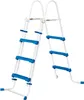 A white and blue ladder for a pool, shown against a white background. Anteprima dell’immagine prodotto