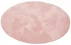 Luxus Super Soft Kunstfellteppich Pearl Rosa Rund, Produktbild-Vorschau 2