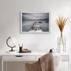 Gerahmtes Poster - Weißer Rahmen - Brücke See - 70x50 cm - Produktbild-Vorschau 6