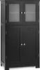 Armoire de salle de bain COSTWAY avec portes vitrées et Voir les images du produit 1
