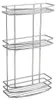 Aqualine CHROM LINE Duschablage, 3 Etagen, Chrom Produktbild-Vorschau 1