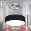 Plafondlamp met stoffen kap, geschikt voor de woonkamer, Productafbeelding-voorbeeld 7