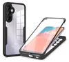 A clear product shot of a phone case, with a phone inside, presented in a way that highlights its protective features. Produktbild-Vorschau