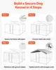 SucceBuy Chenil pour chien 3 x 3 x 2,15 m avec serrure de Voir les images du produit 6