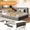 Polsterbett 140x200cm mit RGB LED und USB-C Ladestation, Produktbild-Vorschau 4