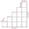 Kinderschrank Modular mit 15 Würfeln Weiß PP Produktbild-Vorschau 8
