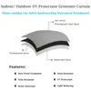 2 Panels Outdoor Vorhänge, Ösen, Wasserdichter, Winddicht, Produktbild-Vorschau 4