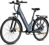 A blue electric bicycle is shown against a white background. Produktbild-Vorschau