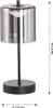 LED Tischleuchte, Akku, USB, Schwarz, Dimmbar, H 34,5 cm Produktbild-Vorschau 5