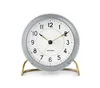 Stolní hodiny Arne Jacobsen Station Ø11 cm šedé/bílé Náhled obrázku produktu 1