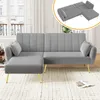 Merax Ecksofa mit Schlaffunktion, L-Form Klappsofa Produktbild-Vorschau 2