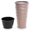 Blumentopf Sand Slim Ø 296 mm mocca Produktbild-Vorschau 3