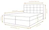AX LIVING Stauraum Boxspringbett Grau 140x200 cm Geceteni Produktbild-Vorschau 7