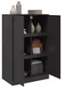 vidaXL Příborník černý 67x39x107 cm ocelový Náhled obrázku produktu 4