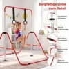COSTWAY Drążek gimnastyczny dla dzieci, drążek z 4 Podgląd zdjęcia produktu 4