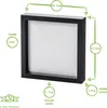 5x weiß 8 "x 8" 3D Box Fotorahmen - stehendes hängendes Produktbild-Vorschau 4