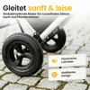 Einkaufstrolley klappbar mit Lufträdern 45 kg – Produktbild-Vorschau 7