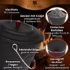 BLACK OAK KATLA Ascheeimer 15L Schwarz mit Deckel, Produktbild-Vorschau 4