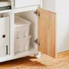 Geöffnete Tür des SoBuy Schubladenschrankes ASK04-WN mit Aufbewahrungsboxen Náhľad obrázku produktu