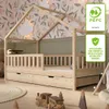 Crazy Pine Domčeková posteľ so zásuvkami 90x200 cm – Detská Náhľad obrázku produktu 1