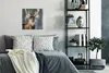 MuchoWow® Poster Rotwild - Weiß - Braun 50x50 cm - Produktbild-Vorschau 4