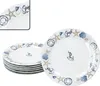 Neptun zestaw 6 morskich talerzyków deserowych porcelana 6 Podgląd zdjęcia produktu 1