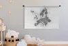 MuchoWow® Wandteppich Wandbehang Europakarte mit einem Produktbild-Vorschau 3