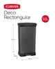 A product shot of a black pedal bin with dimensions indicated. Produktbild-Vorschau