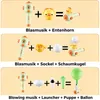 3-in-1 Montessori Spielzeug – schwebender Ball, Blasrohr & Produktbild-Vorschau 2