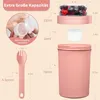 Müslibecher to Go 760ml+230ml Joghurtbecher mit Löffel Produktbild-Vorschau 2