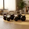 Black Snake Kettlebell Chrom Set 4/6/8 kg gummiert mit Produktbild-Vorschau 5