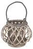 Clayre & Eef Photophore Ø 28x20 cm Gris Bois Voir les images du produit 1