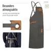 Canvas Arbeitsschürze, Grillschürze BBQ Kochschürze Art Produktbild-Vorschau 3