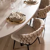 Bronx71 Esszimmerstuhl Braid Chenille beige Produktbild-Vorschau 4