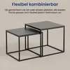 Couchtisch 2er Set mit Metallgestell, Wohnzimmertisch Produktbild-Vorschau 7