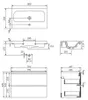 Cersanit | Badezimmerschrank - Mit Waschbecken Moduo - 80 Produktbild-Vorschau 2