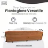 IvoQ Fioriera in Legno – 120x40x32 cm – Legno massello – Anteprima dell’immagine prodotto 2