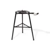 A black metal grill stand with three legs and a circular top support. Produktbild-Vorschau