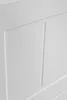 A close-up, abstract view of a white surface with recessed paneling and a thin vertical groove. Anteprima dell’immagine prodotto