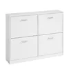 VASAGLE Schuhschrank 4 Klappen, Schuhkipper, Schuhregal, Produktbild-Vorschau 4