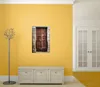Wallario selbstklebendes Poster - Holztür braun, Größe: 61 Produktbild-Vorschau 3