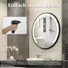 Specchio rotondo COSTWAY con illuminazione, specchio da Anteprima dell’immagine prodotto 7