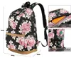 Schulrucksack Mädchen Teenager Damen Schultasche Canvas Produktbild-Vorschau 2