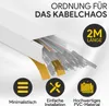 Kabelkanal aus hochwertigem PVC weiß Selbstklebend 2m - 1 Produktbild-Vorschau 2