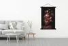 MuchoWow® Textilposter Frauen - Blumen - Schwarz 120x180 cm Produktbild-Vorschau 3