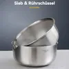 Küchensiebe, nudelsieb edelstahl Set (Schale + Korb), Produktbild-Vorschau 5