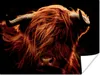 MuchoWow® Poster Schottischer Highlander - Kuh - Hörner - Produktbild-Vorschau 1