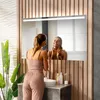 Badspiegel mit Beleuchtung 90x60 cm Everly - Horizontal Produktbild-Vorschau 3